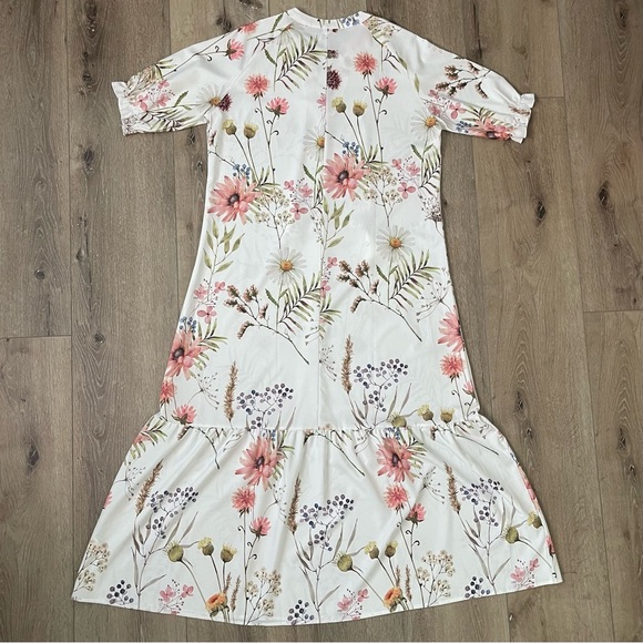 NWT White Floral Maxi Dress Women’s Size XL from Cherieday - Picture 9 of 12